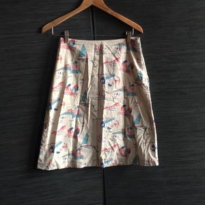 Boden beach 🏖 summer print a-line skirt
